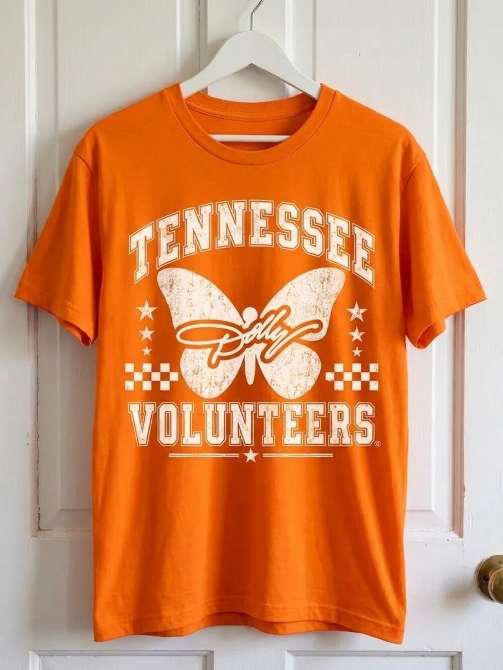 Tennessee Volunteers Dolly Parton Butterfly Graphic T-Shirt